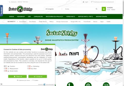 SKLEP ORIENTALNY ŚWIAT SHISHY ALICJA FARAT